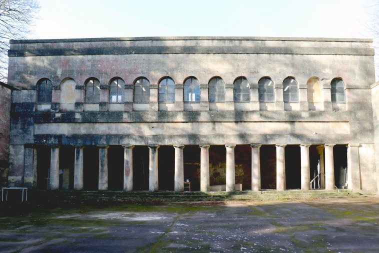 The existing Grade II* listed Gymnasium courtyard at Prior Park College, Bath